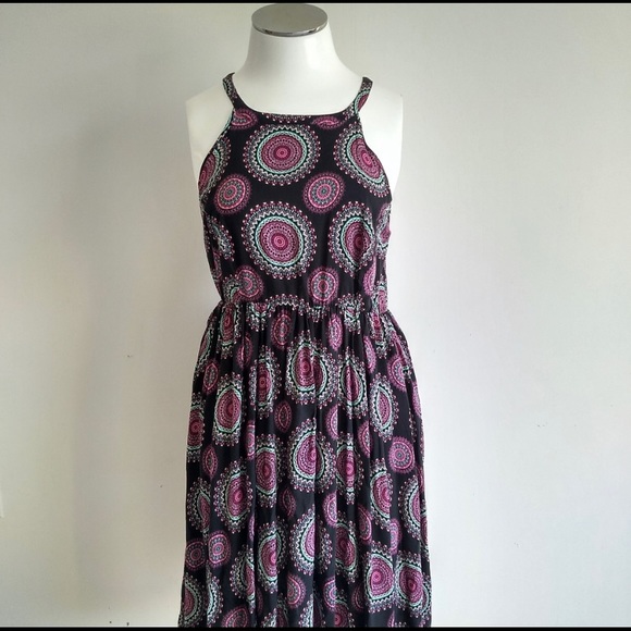 COPY - Torrid Black Medallion Hi Lo Challis Dress 4X - Picture 2 of 2